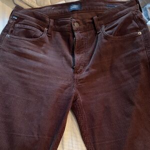 Citizens of Humanity Women’s Brown Corduroy Jeans
